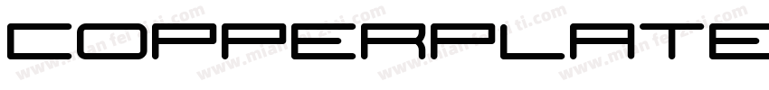 CopperplateSB Bold字体转换